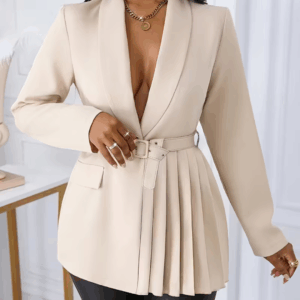 Elegant Women's Blazer with Shawl Collar